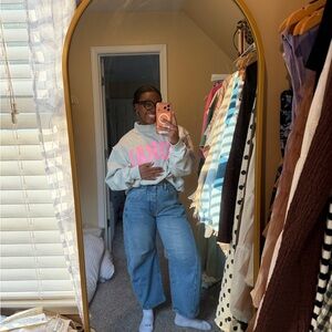 Medium Wash Barrel Jeans